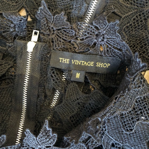 Black Lace Bodycon Dress - Picture 3 of 3